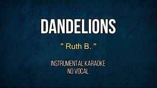 Dandelions  Ruth B  Karaoke Songs With Lyrics  Acoustic Karaoke [upl. by Comethuauc740]