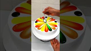 25Kg Vanilla Rainbow🌈Cake Amazing Design बिल्कुल कट cakedesign youtube shorts ytshorts cakeart [upl. by Adnamra]