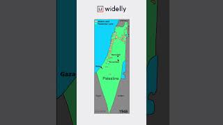 Israels Occupation of Palestine A TimeLapse Map history palestine israel [upl. by Akkire657]