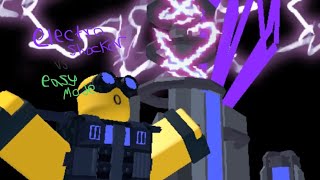 Electro Shocker vs Easy mode  Roblox Tower defense simulator [upl. by Anomahs]