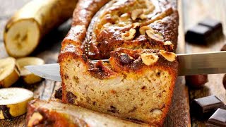 Recette de Banana Bread au Chocolat Facile [upl. by Jordan77]