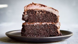 The Best VEGAN Chocolate Cake Recipe II eggless dairyfree  Hot Chocolate Hits [upl. by Eyk255]