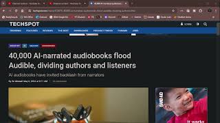 Audibles AI Revolution 40000 Audiobooks amp Narrators Are FURIOUS [upl. by Netloc]