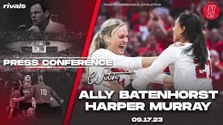 Nebraska Volleyball Ally Batenhorst Harper Murray on win over Kentucky Sept 17 2023 [upl. by Andrew]