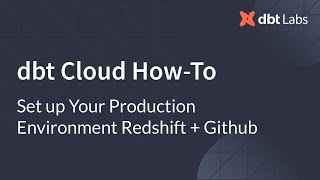 Set up Your Production Environment Redshift  Github [upl. by Atram]