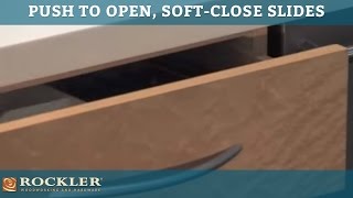 How to install push open soft close drawer slides [upl. by Dirgni]