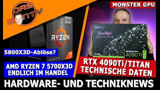 Nvidia RTX 4090 TiTitan Specs  AMD Ryzen 5700X3D ist da  RTX 4080 Super kaum schneller  News [upl. by Yardna]