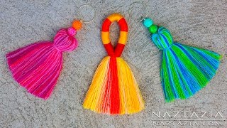 HOW to MAKE a TASSEL  DIY Easy Simple TASSELS Tutorial [upl. by Yenattirb112]