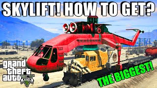 How To Get The SKYLIFT Helicopter Can you Unlock or Buy it Tips amp Tricks  GTA 5 ONLINE [upl. by Iaw81]