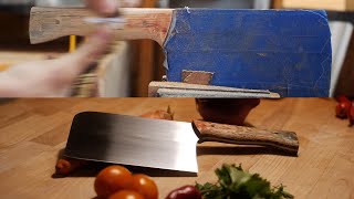 Kitchen Cleaver Knife Build [upl. by Anneirb]