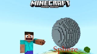 How to Make a SPHERE in MINECRAFT dont forget [upl. by Hitchcock]