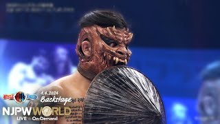 njwk18 1st match Backstage Backstage 1424 with Subtitles｜WRESTLE KINGDOM 18 第1試合 Backstage [upl. by Adonis]