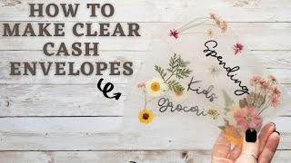 LOVE these DIY Clear Cash Envelopes  Cash Envelope Budgeting Tutorial [upl. by Athiste]