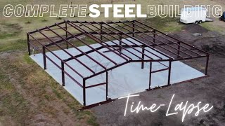 Heres How To Build A 40x60 Steel Building In 6 minutes [upl. by Kataway]