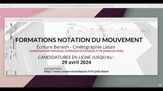 Tuto Inscription Formations Notation du mouvement CNSMDP 2024 [upl. by Papert686]