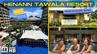 HENANN TAWALA RESORT Panglao Bohol  4K Walk Tour [upl. by Noteek]