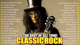 Best Classic Rock Songs 70s 80s 90s Collection 🔥 Metallica Scorpions GNR Aerosmith U2 [upl. by Gill783]