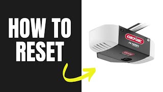 Reset Genie Garage Door Opener after Power Outage [upl. by Lenz]