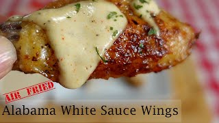 Air Fryer Chicken Wings  Alabama White BBQ Sauce Recipe  Cosori [upl. by Changaris430]