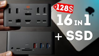 Budget 16 in 1 Docking Station With SSD Enclosure by Cabletime Review [upl. by Roderigo]