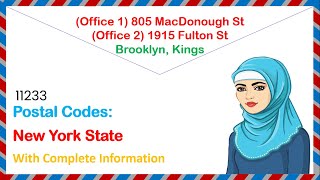 Zip Code of Brooklyn Kings 805 MacDonough St 1915 Fulton St NY US New York 4067827 7391994 [upl. by Chyou525]