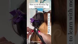 How to do Keratin Bond Hair Extensions [upl. by Jacquelynn141]