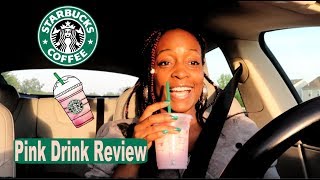 Trying Starbucks Pink Drink  an Honest FAB Review [upl. by Wildee]