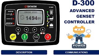 datakom D300 generator controller pdf drawing  diesel generator control panel wiring diagram [upl. by Vasti]