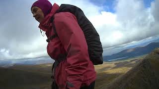 fiacaill ridge on wet wild and windy day pt2 [upl. by Ahsemit]