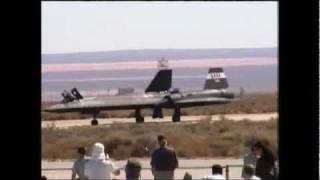 SR 71 Blackbird last flight everEdwards AFB open house 1999 [upl. by Golding]