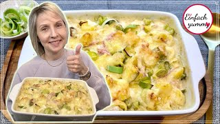 Kartoffel Lauch Auflauf mit Schinken 👩🏼‍🍳 Thermomix® TM5TM6 [upl. by Leopoldeen]