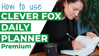 How to use the Clever Fox Daily Planner Premium  Planner Review [upl. by Novyak]