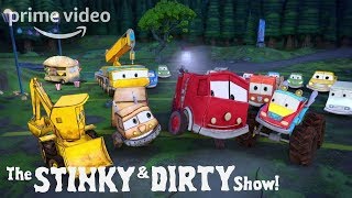 The Stinky and Dirty Show Season 2 Part 3  Clip Honk Youre It  Prime Video Kids [upl. by Yelssew82]