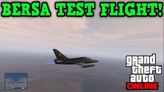 Bersa Test Flight  GTA 5 Online Flight School Update [upl. by Elleved]