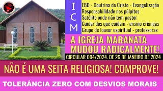 IGREJA MARANATA NÃO É SEITA MUDANÇA RADICAL CIRCULAR 0042024 [upl. by Marjorie402]