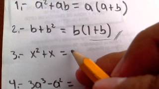 Como FACTORIZAR POLINOMIO con FACTOR COMUN Ejercicio 89 Algebra de Baldor Resueltos 1 al 4 [upl. by Samtsirhc440]