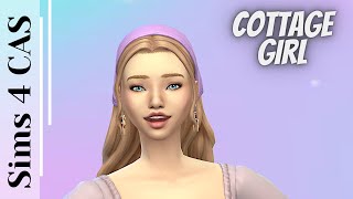 Making a Cottage Girl in the Sims 4 Cottage living CAS shorts [upl. by Sharona]