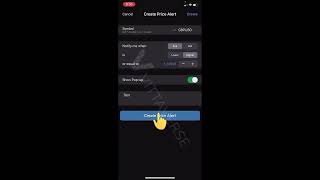 How to set a price alert on cTrader mobile [upl. by Par229]