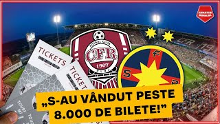 SOLDOUT la derbyul CFR Cluj  FCSB din SuperLiga CATE BILETE mai sunt disponibile [upl. by Kerrin]