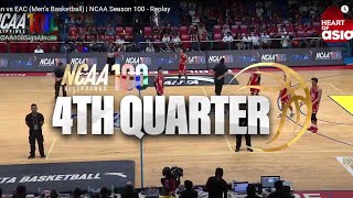 NCAA Basketball Letran vs EAC Fourth Quarter  NCAA Season 100 [upl. by Etteyniv]