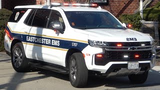 Eastchester FD Car 2102 amp Eastchester VAC 57Medic1 NEW Car 5707 amp Ambulance 57B3 Responding [upl. by Jobey]