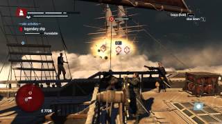 Assassins Creed Rogue  100 Upgraded Morrigan in Legendary Ship Battle [upl. by Nairad685]