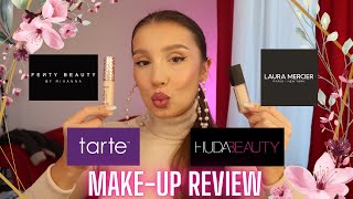 Review anticearcane si pudre aduse din America  Huda Beauty Laura Mercier Fenty Beauty Tarte [upl. by Esele]