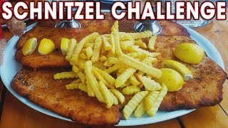 Massive Schnitzel Record Challenge in Germany [upl. by Anemij391]