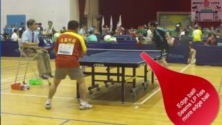 Top LP Penhold Player FH TPB Attack Style Mr Chen Taiwan TT [upl. by Thayne314]