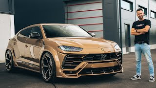 full Gold Novitec Lamborghini Urus Widebody  The Supercar Diaries Midweek [upl. by Eniamej]