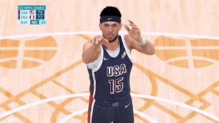 🔴 LIVE NOW USA vs France Full Game  2024 Olympic Mens Basketball Live  Gold Medal Game  2K24 [upl. by Lucas]