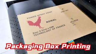 Packaging box inkjet single pass digital printer singlepassprinter printing printingmachine [upl. by Larual164]