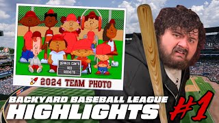 PAPA MEAT BACKYARD BASEBALL HIGHLIGHTS 1 [upl. by Nimrak]