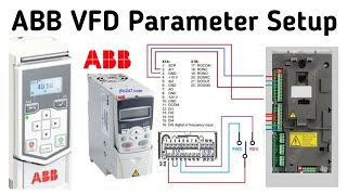 How to change the motor parameter or vfd configuration ABB inverter electrical vfd [upl. by Aecila]